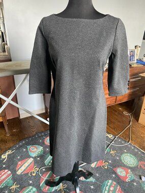 Lands End grey shift dress size 10